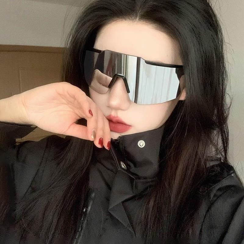 New Men Mountaineering Cycling Sunglasses Women's Outdoor Cycling Windproof Large Frame Eyeglasses UV Resistant Sports Eyewear