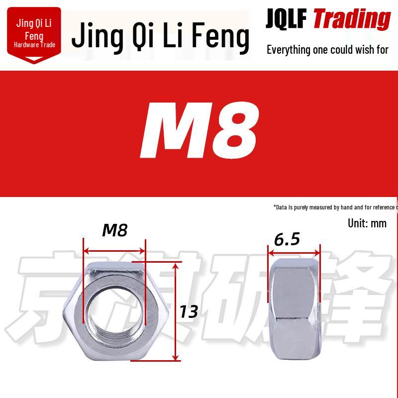 316 Stainless Steel Locking Hex Nut, M2-M64