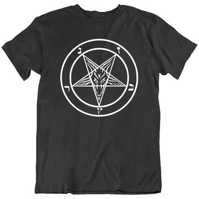 Baphomet Pentagram Satanic Evil 666 Witcher T-Shirt Tee Molti Colori Regalo Nuovo