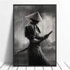 Retro Japan Anime Game Samurai Portrait Bushido Poster Prints Pictures Canvas Painting for Living Room Wall Art Home Decor