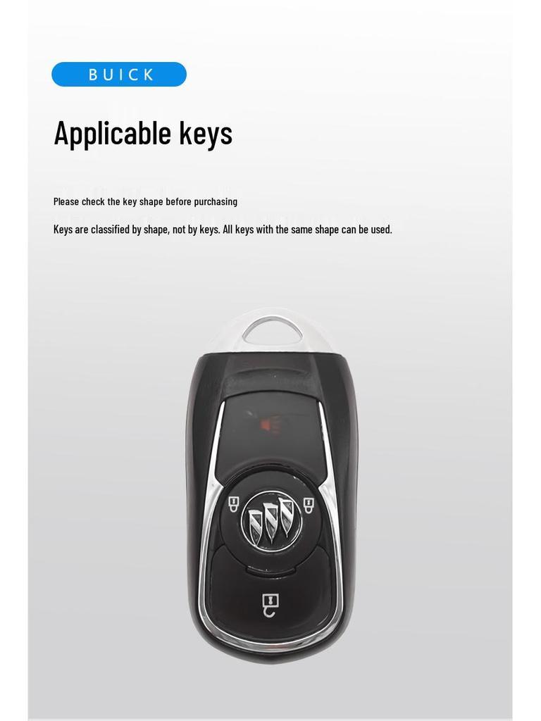 Buick Key Case for Regal, Envision, Enclave - 2022 Model Shell & Buckle