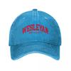 wesleyan university  college font curved Baseball Cap GentleUnisex Hat Icon sun caps Luxury Brand Unisexs Caps Womens