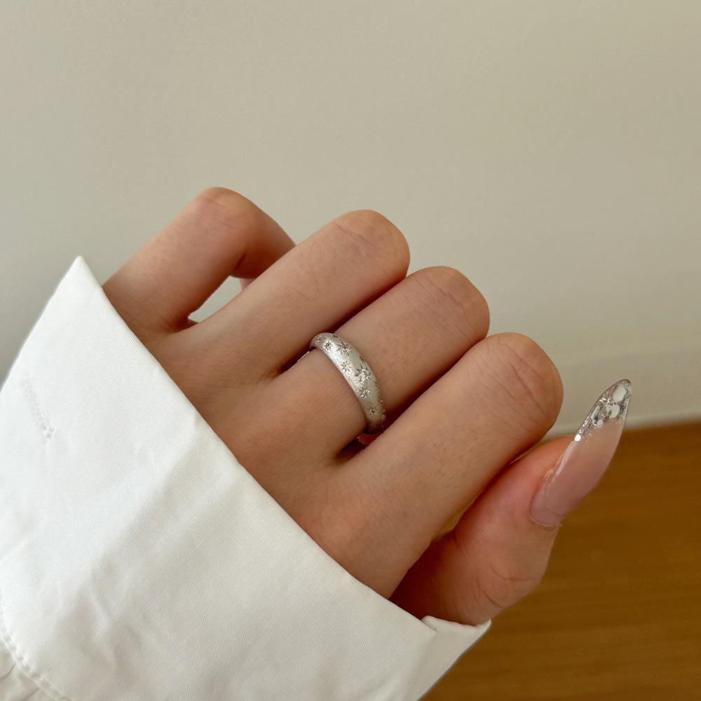 Dámský prsten ze stříbra S925: Vánoční mašle, design hvězdy, měsíce, srdce lásky