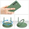 For Samsung Galaxy S25 FE Silicone Case with Strap Ring Kickstand Phone Cover