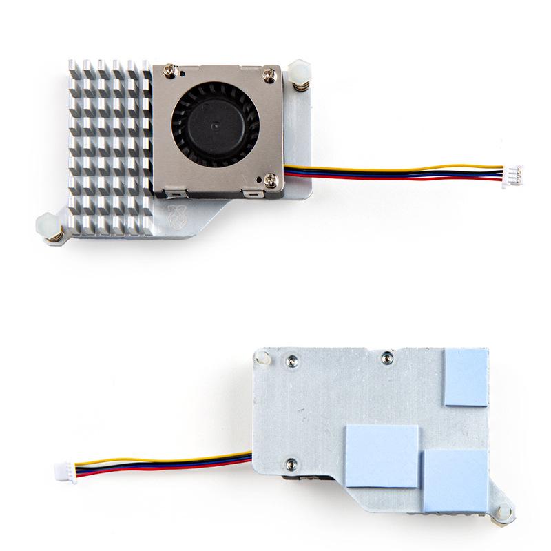 Raspberry Pi 5 Silent Cooling Fan & Aluminum Heat Sink with Fast Heat Conduction