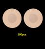 100Pcs Nipple Sticker Disposable Invisible Chest Sticker Non-woven Bra Breast Patch Bra-less Pasties Pad Nipple Cover Stickers