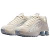 Nike Shox R4 SE Pale Ivory Verzierter Swoosh Damen Sneaker Creme Light-Orewood-Brown Celestine-Blau IH3572-110