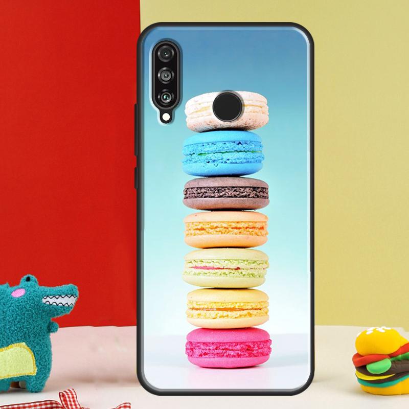Macarons Cake Dessert For Huawei Nova 9 10 SE 12i 12s 11i 5T Y91 Y90 Y60 Y70 Y72 Y61 P60 Pro P20 P30 P40 Lite Case