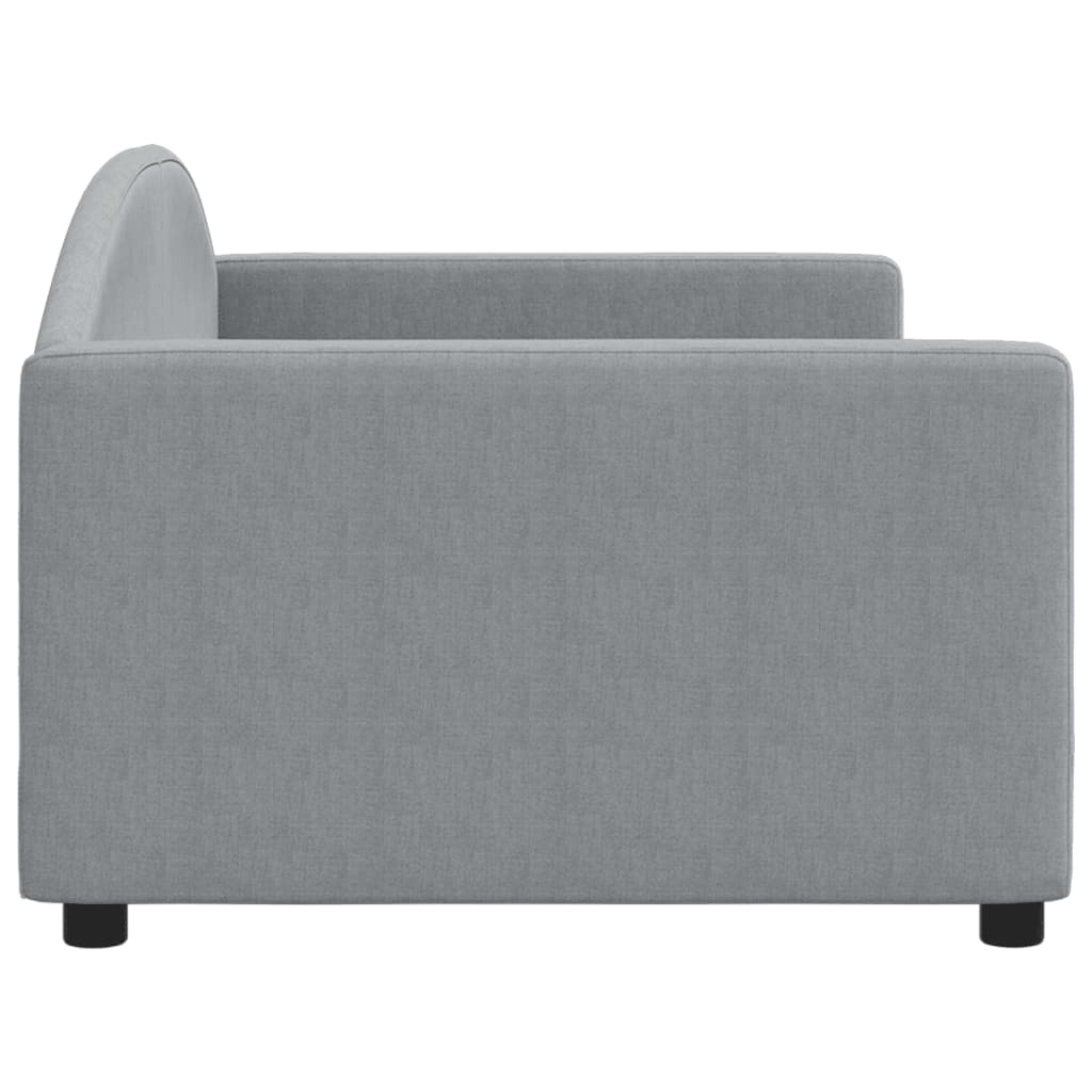 Vidaxl Sofa With Sleeping Function, Light Gray, 90X200 Cm, Upholstered In Fabric