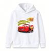 Kids Boys Girls Cute Red Racing Car 95 Graphic Print Casual Pullover Hoodie Soft Long Sleeve Warm Hooded Sweatshirt For Daily Wear And Sport