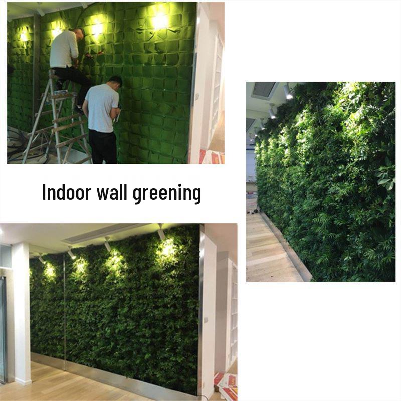 Wall-Mounted Vertical Garden: Non-Woven Felt Plant Bag for Home Gardening and Balcony Décor.