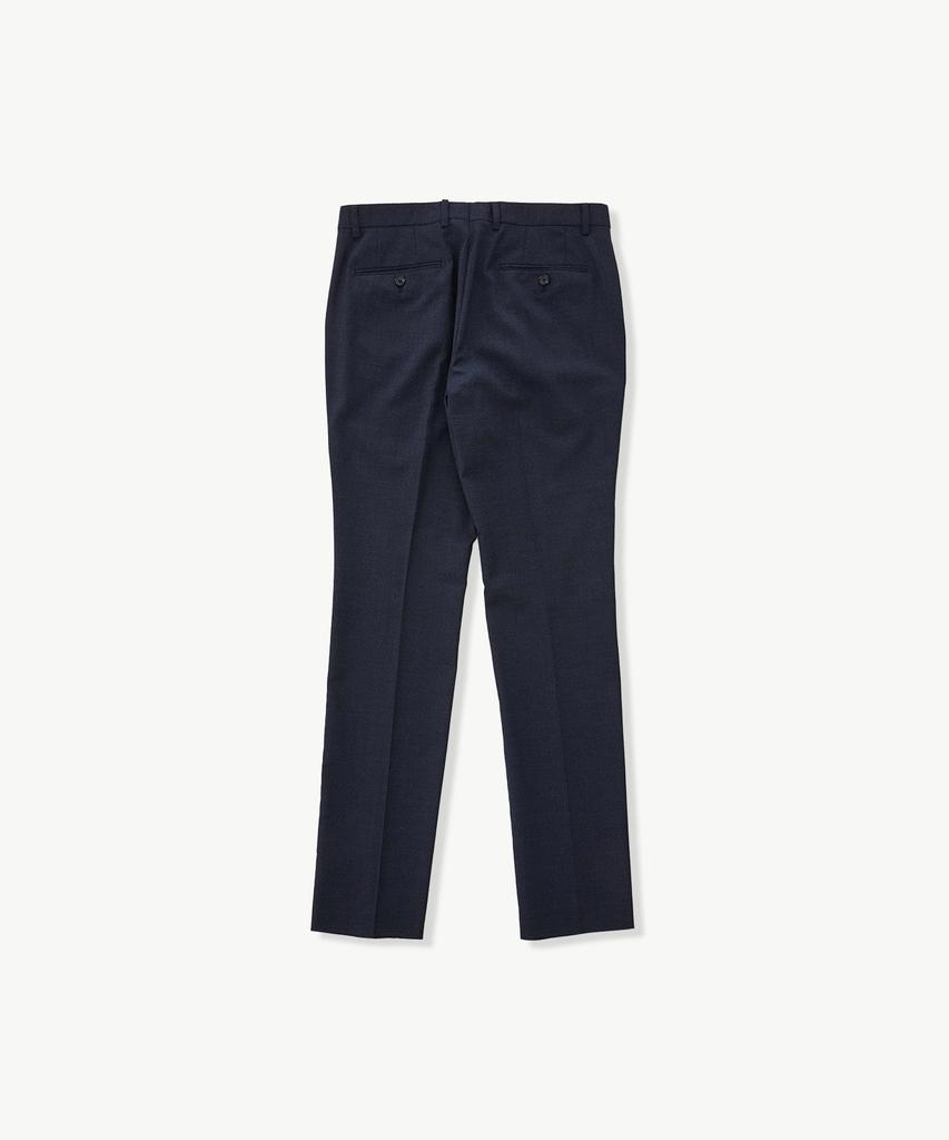 STCO Summer Wool 49 Micro Pattern Pants Navy (Classic Fit)_Sslub56Ccn