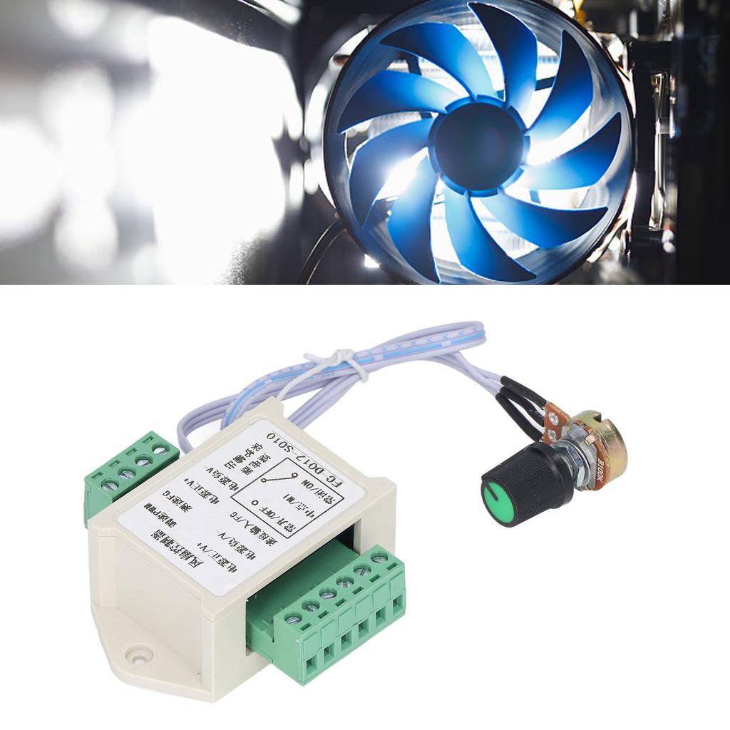 12V 4 Wire PWM Fan Controller Motor Stall Protection Detection Speed Regulator CD012S010