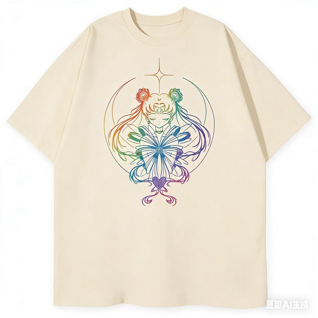 2026 Fashion Cotton Sailor Moon Lost Americana Tsukino Usagi Y2K TShirt Unisex Streetwear Parentchild Cotton Breathable Soft Tee