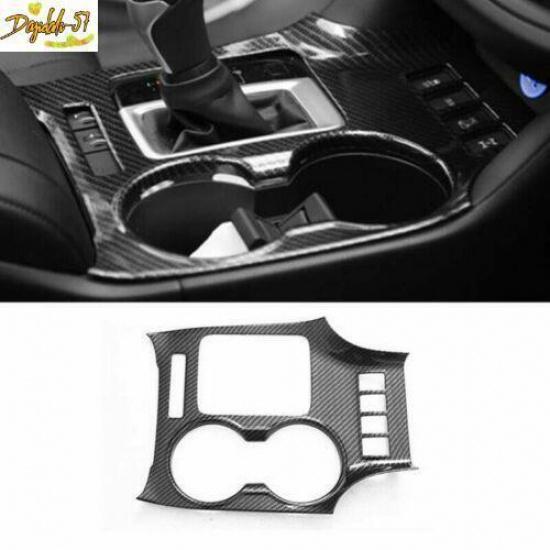 Fit For Toyota Highlander 2015- Carbon Fiber Gear Shift Box Panel Cover Trim