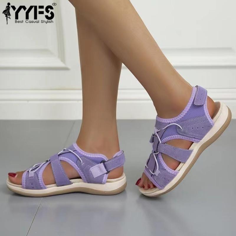 Shoes for women sandals fashion casual women sandals 2022 comfortable round toe shoes beach summer women flat sandals 35 2243₽