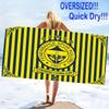 Fenerbahçe Logo Print Beach Towel, Large Soft Quick Dry Towel for Beach Camping Swimming