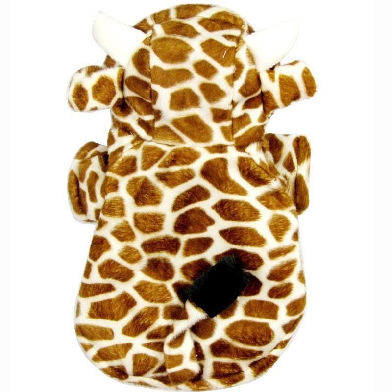 Costum Transformare Pisică, Haine pentru Animale de Companie Toamnă și Iarnă Căprioară cu Gât Lung, Amuzant și Excentric Halloween Câine Costum Palton