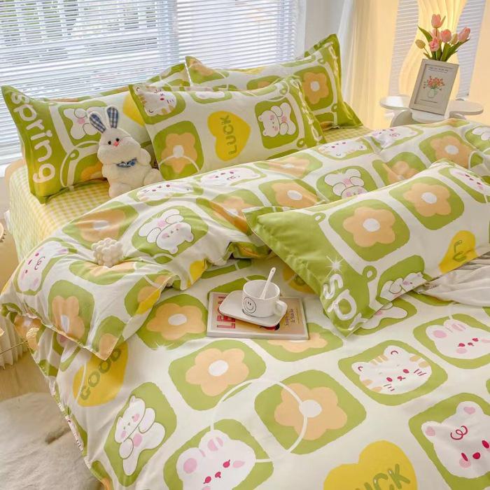 Nantong Aloe Vera Cotton Student Dormitory Summer Bedding Set
