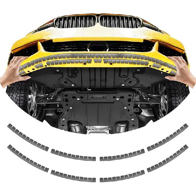 Front Bumper Scrape Guard 8 Pack Car Universal Black Bumper Lips Scrape Guard Car Under Bumper Or Anti-Scratch DIY Protector For Lowered Cars, Sport