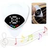 2 In 1 Guitar Picks Tuner Electronic Tuner for Acoustic Electric Guitar Bass with Real Time Pitch Monitoring