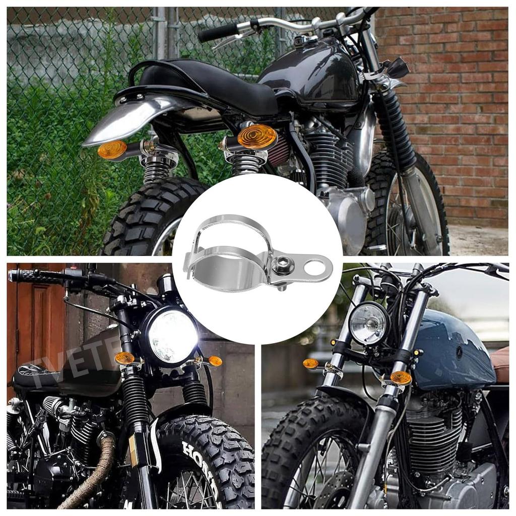 General Purpose Turn Signal Stay Fork Clamp [Set of 2]