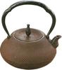 Iwachu Iron Kettle, 18-inch Gourd Arare Pattern, Brown, 1.3L, 11002, Nanbu Ironware