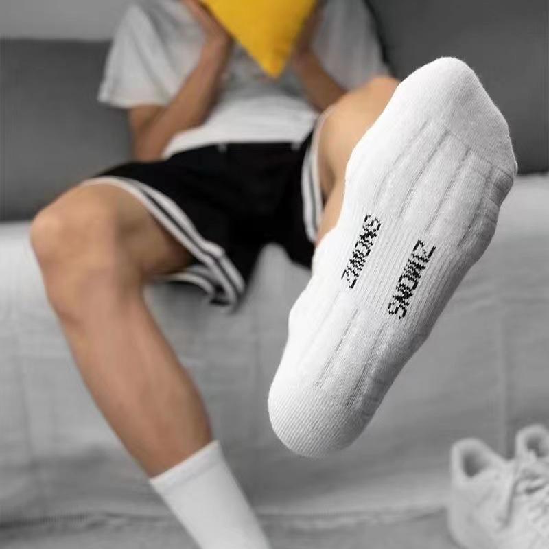 Men's Running Socks High-quality Sports Socks Wicking Sweat Breathable Riding Football Mid-tube Socks Men's Stocking Calcetines