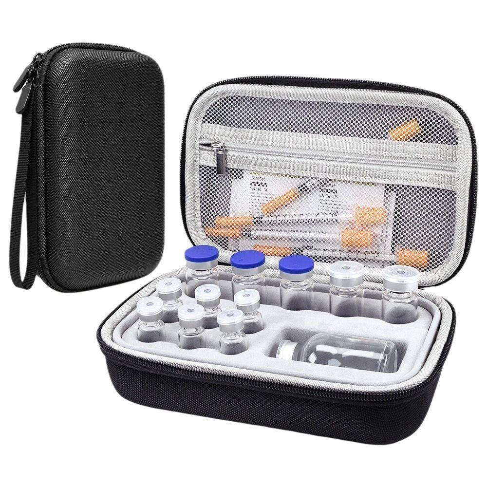 Groove Fixation Pill Storage Box Shockproof Essential Oil Case  Travel Case