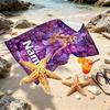 Prosop de plajă personalizat cu nume și imprimeu Barbie, pentru călătorii, camping, petreceri pe plajă, decor casnic, cadou de ziua de naștere pentru familie și prieteni