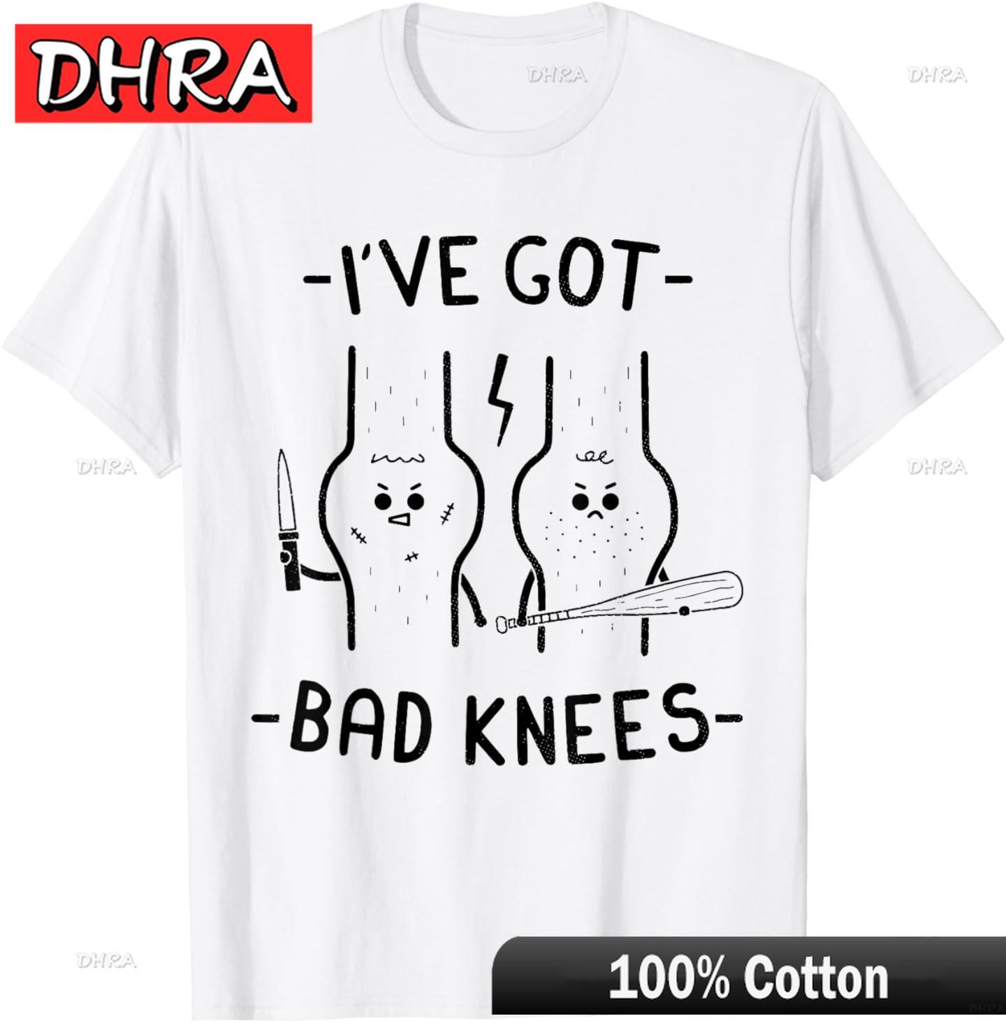 

Ive Got Bad Knees Funny Meme Unisex Women TShirt Clothing Modern Bold Casual Tshirts Shirts for Summer TShirt FeUnisex Italy 4XL