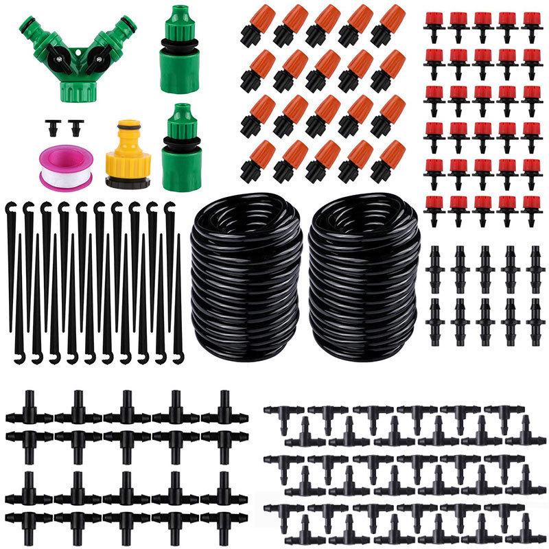 

30m Automatic Drip Irrigation Kit with 4/7 Tubing for Outdoor Gardens