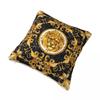 Golden Lion Damask Ornament Pillowcase Printing Cushion Cover Decorations Baroque Throw Pillow Case Cover Home Zippered 45*45cm