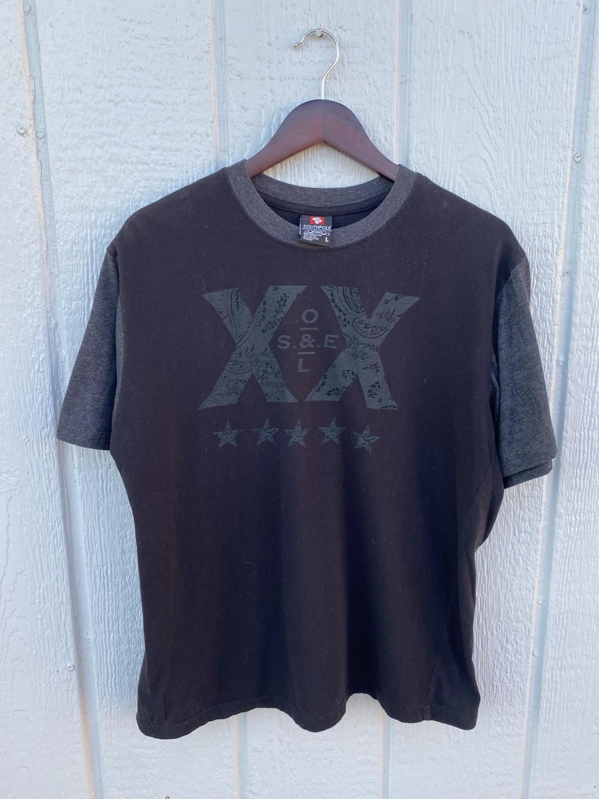 Y2K Southpole XX Mens Large Black T Shirt Unisex T-Shirt L
