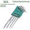 SATA Inch Inner Hex Wrench Set: 09102, 09104, 09106, 09108