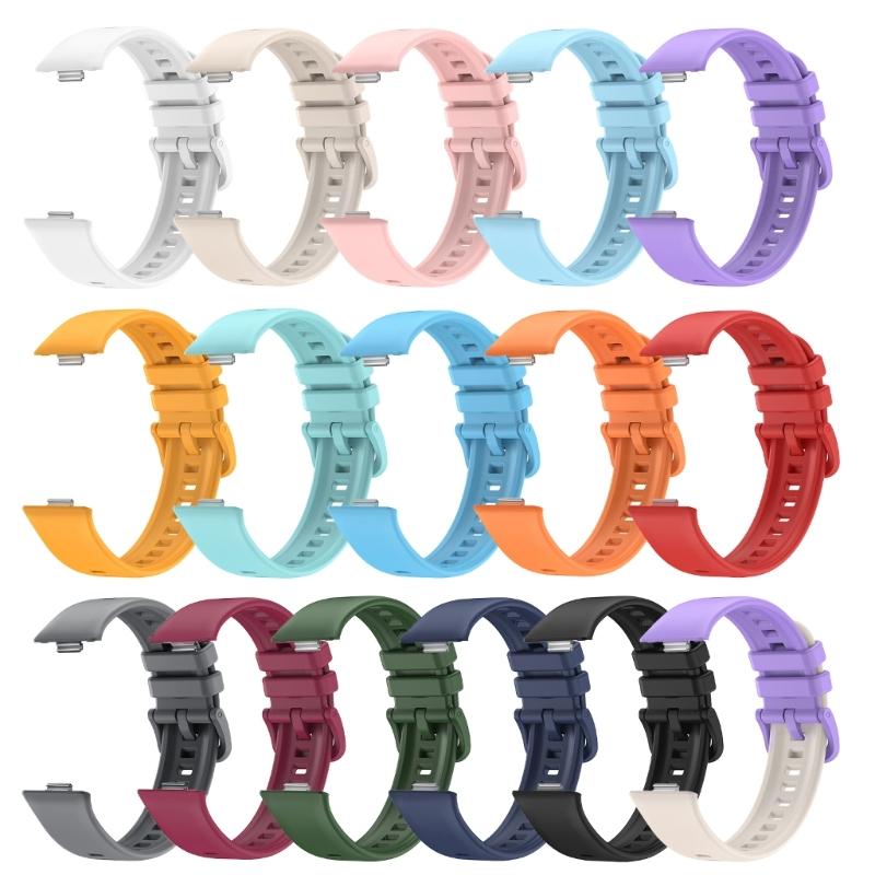 Upgrades Silicone Watch Band Flexible Silicone Watch Strap Stylish Silicone Watch Band Portable Strap for Watch fit3