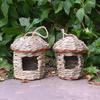 Handmade Woven Hanging Decorations for Bird Nests Hibiscus Grass Gardens Bird Cages Pets Horticulture Outdoor Decorations