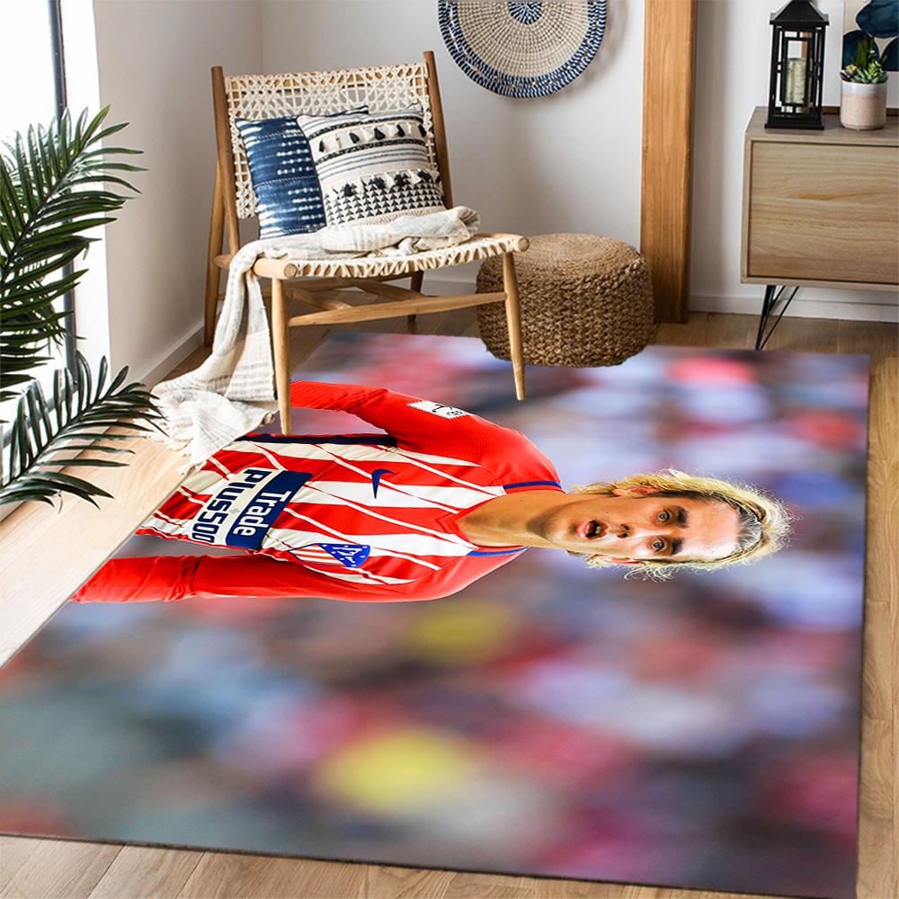 Atletico Madrid Player Floor Mat Design for Game Room Hallway Study room Bedrooms Anti-slip Rug Decorate Offices