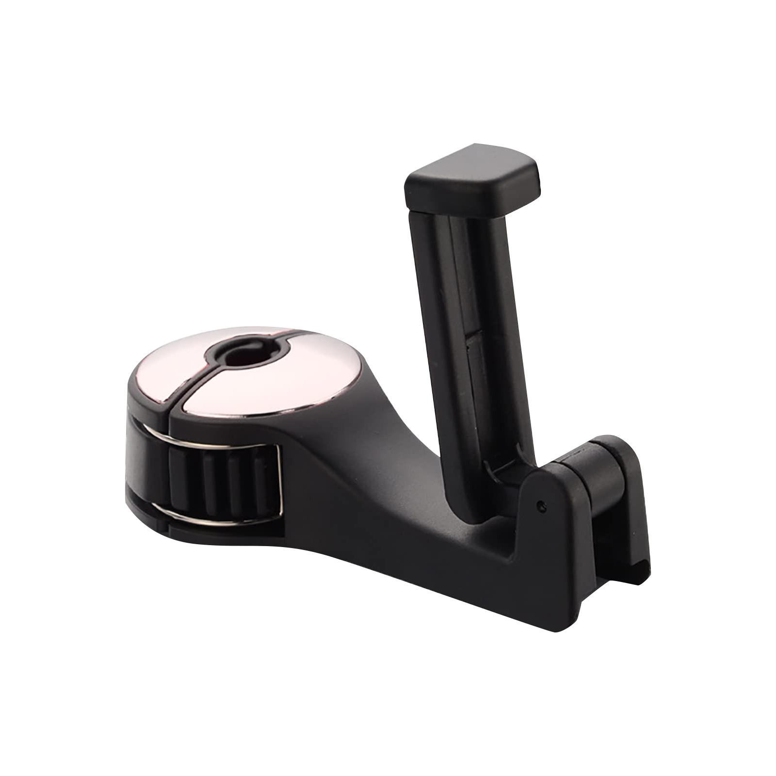 

Скрытый крючок для автомобильного подголовника Wiwilys 2 в 1, крючки для автомобильных сидений 2 в 1 с держателем для телефона One Size серебряный