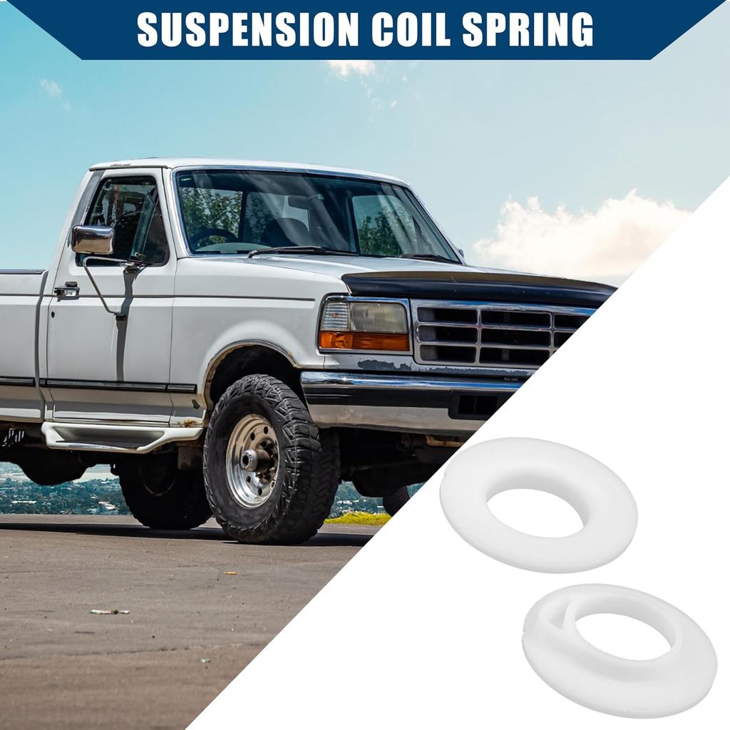NO. E8TZ-5414-B Front Lower Suspension Coil Spring Insulator for Ford F150 F250 F350 Super Duty/Lower Spring Insulator Upper Bracket Insulator RWD