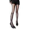 Womens Trendy Hollowout Fishnet Leggings Stretchy Waist Soft Sheer Pantyhose Snake Print Tights For Fashionable Outfit