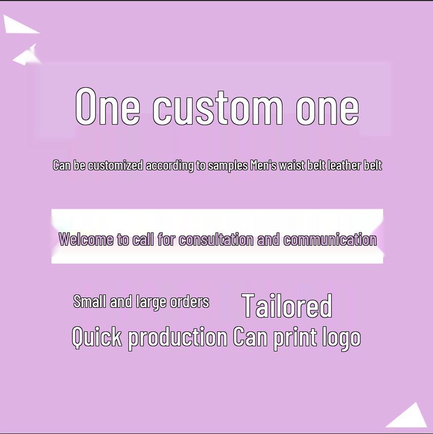 Men's Custom Genuine Leather Pin Buckle Belt