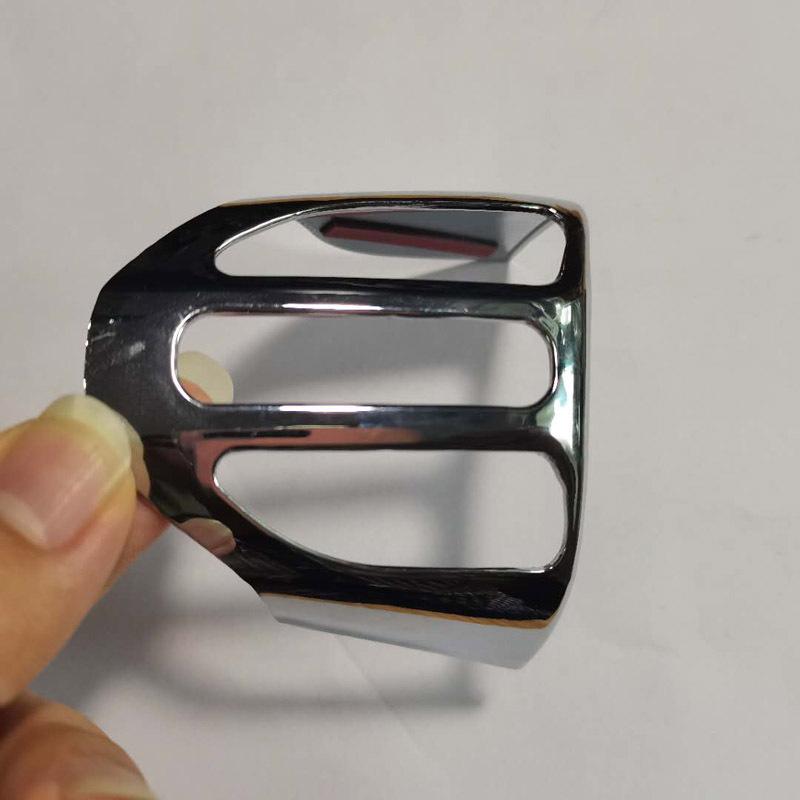 For Kia Picanto 2018-/Morning  Steering Wheel ABS Chrome Decorative Cover Steering Wheel Button Adjuster Sticker Trim