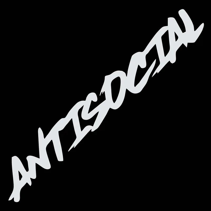 50x8cm Antisocial Reflective Car Sticker Windshield Bumper Window Motorcycle Decoration Vinyl Film Decal Auto Tuning Accessories Reflective Silver