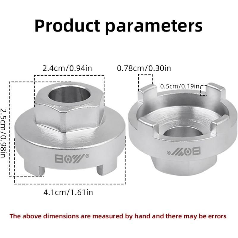Bicycle Flywheel Disassembly Tool, Single Speed BMX 4-slot Wheel Hub Installation Wrench, Convenient Maintenance  Tool
