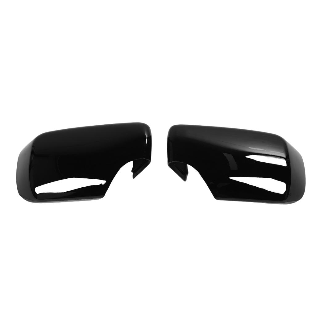 Glossy Black Mirror Cover Caps Protective ABS Left Right Side Door Rearview Mirror Covers Replacement for 3 Series E46