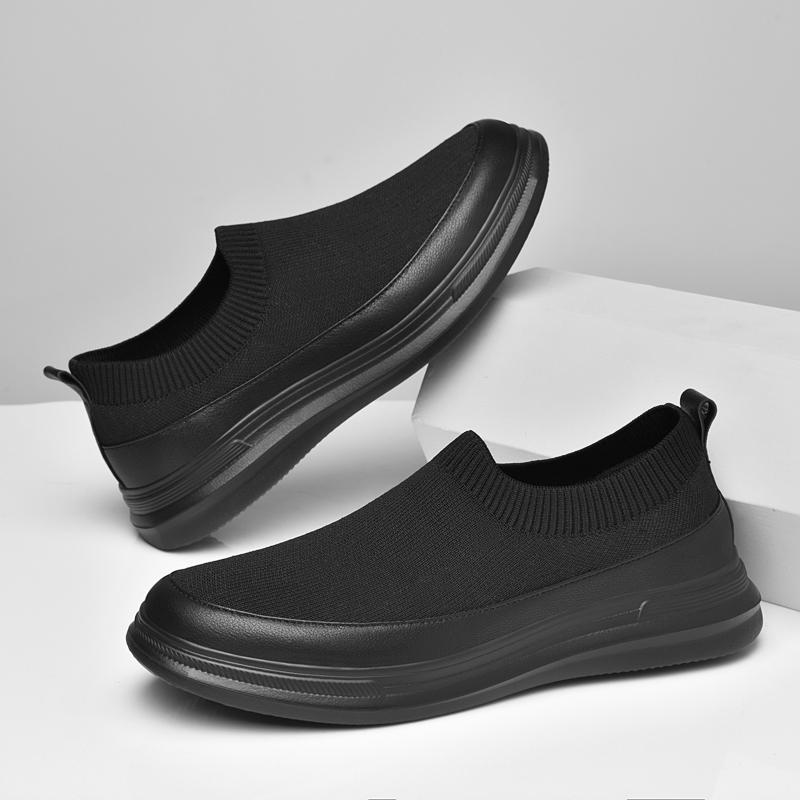 Fashion Comfy Mens Casual Sports Shoes Summer Canvas Shoes Comfortable Sneakers Breathable Cloth Shoes Slip on Loafers Walking Footwear