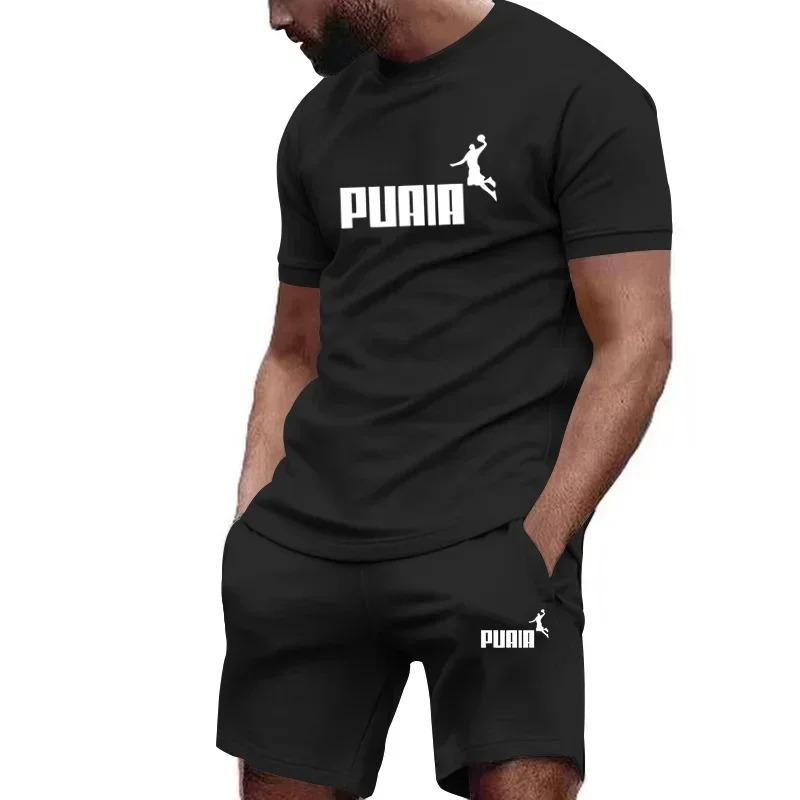 Set da uomo estivi, tuta da uomo alla moda, t-shirt a maniche corte + pantaloncini sportivi, tuta da uomo, abbigliamento casual da uomo, set da jogging da uomo, S-4XL