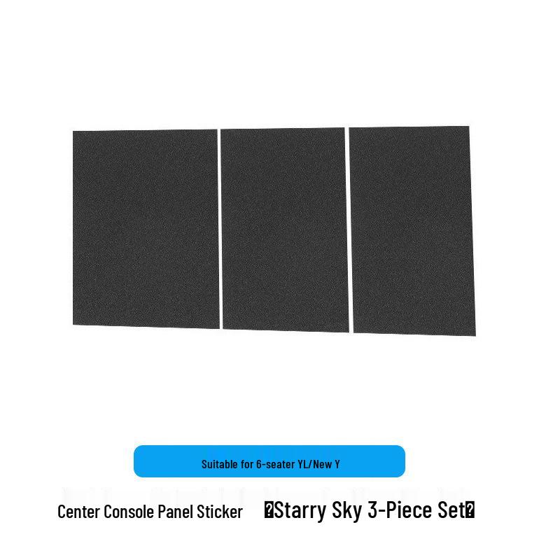 Model Y/3 Six-Seater Center Console Panel Sticker for Interior Modification