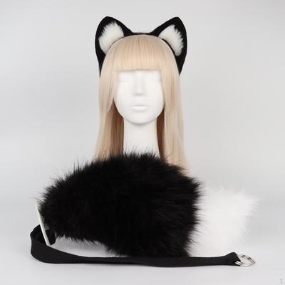 Süßes Kunstfell-Ohren- und Schwanz-Set, ry Welpenkostüm-Haarband für Accessoires